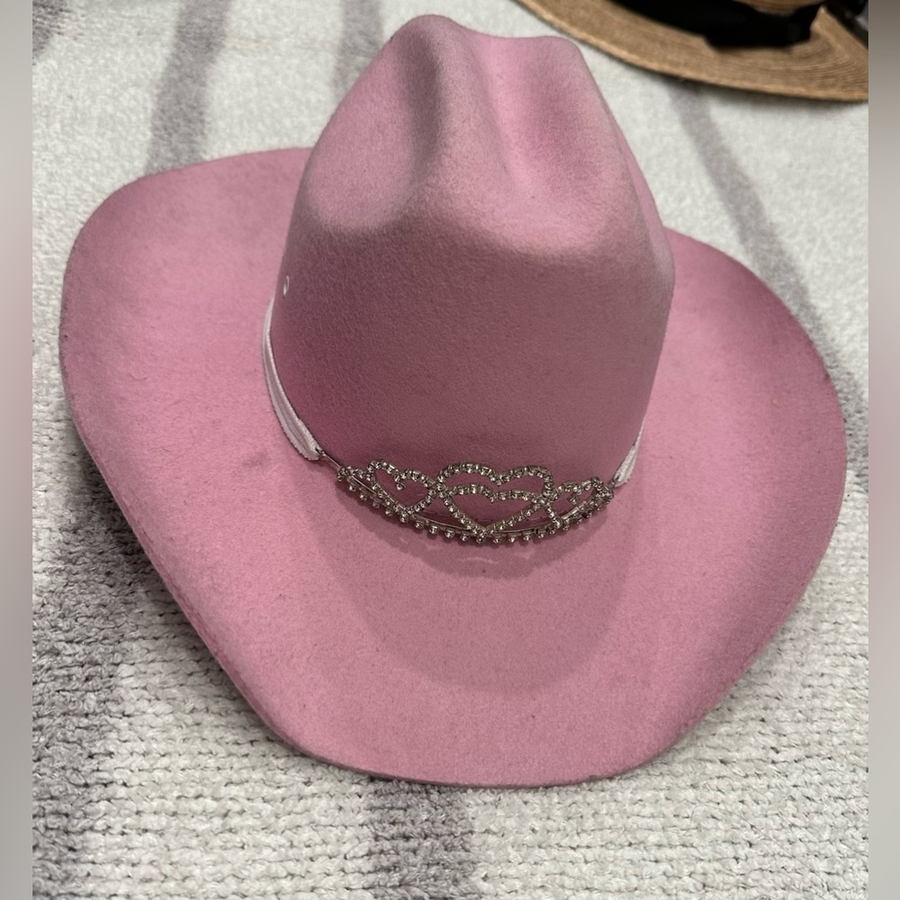 Twister pink cowgirl hat
